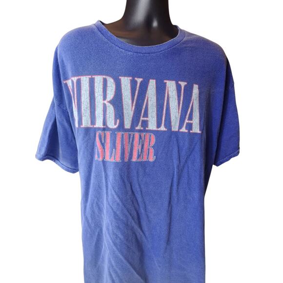 Nirvana Band T Shirt Mens 2XL Sliver Graphic Tee Grunge Distressed Vintage Style - Picture 12 of 16